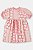 Vestido De Manga Curta Em Cotton Bege Estampa Bola Rosa Neon Menina Up Baby - Imagem 3
