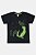 Camiseta De Manga Curta Preta Estampa Dinossauro Verde Bebe Menino Up Baby - Imagem 1