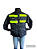 DUPLICADO - Jaqueta Motoboy Impermeável Refletiva Preta Tam M Tipo Ifood - Imagem 1