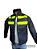 DUPLICADO - Jaqueta Motoboy Impermeável Refletiva Preta Tam P Tipo Ifood - Imagem 5