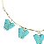 colar borboleta turquoise bambina - Imagem 2