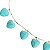 colar turquoise hearts - Imagem 2