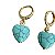argolinha turquoise heart - Imagem 1