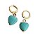 argolinha turquoise heart bambina - Imagem 1