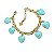 pulseira turquoise hearts - Imagem 1