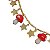 colar cogumelo red e estrelas - Imagem 2