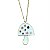colar cogumelo esmaltado white - Imagem 1