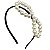 tiara laço pérolas - Imagem 1
