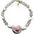 colar concha cristais rosinha - Imagem 1