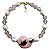 colar concha cristais pink - Imagem 1
