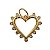 pingente heart cristais - Imagem 1