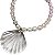 colar shell cristal rosa degrade - Imagem 1