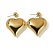 brinco golden heart - Imagem 1
