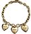 colar golden heart gold - Imagem 1