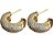 argola diamond gold - Imagem 1