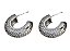 argola diamond silver - Imagem 1