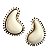 brinco  cashmere off white - Imagem 1