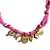 colar pingentes bandana rosa - Imagem 1