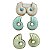 brinco shell color - Imagem 1
