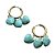 argola hearts turqouise - Imagem 1
