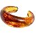 bracelete resina tartaruga - Imagem 1