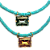 colar baguette turquoise - Imagem 1