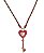 colar mini chave pink - Imagem 1