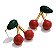 brinco red cherry - Imagem 1