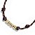 colar LOVE cravejado vinho/gold - Imagem 1