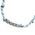 colar LOVE cravejado azul sky/silver - Imagem 3