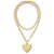 colar gold heart longo - Imagem 1