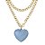 colar blue heart longo - Imagem 2
