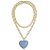 colar blue heart longo - Imagem 1