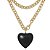 colar black heart longo - Imagem 2