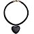 colar velvet/wood heart - Imagem 3