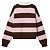tricot gola polo listras rosa/marrom - Imagem 2