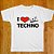 Camiseta I Love Techno - Rave ON - Imagem 1
