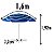 Guarda Sol Praia,piscina, pesca e Camping - Mini ombrelone 1,6m - Imagem 3