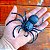 Aranha Grande Realista Borracha Pegadinha Decoração Susto - Imagem 4
