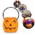 Kit Abóbora Caveira Caldeirão Decoração Halloween Dia Bruxas - Imagem 2