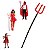 Tridente Diabinha Trispeto Garfo Fantasia Carnaval Halloween - Imagem 1