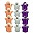 Kit 12 Mini Fantasma Colorido Decoração Halloween Dia Bruxas - Imagem 1