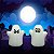 Kit 12 Mini Fantasma Colorido Decoração Halloween Dia Bruxas - Imagem 3