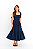 VESTIDO MIDI MAITÊ AZUL MARINHO - Imagem 1