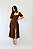 VESTIDO LINHO MIDI CHIARA MARROM /Limited Edition/ - Imagem 2