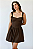VESTIDO CURTO MARROM HAZEL - Imagem 2