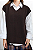 COLETE TRICOT MARROM BROOKLYN - Imagem 1