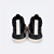 Tênis bota Feminino Preto Aplique Glitter - Pampili - Imagem 7
