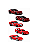 Hot Wheels Ferrari Patch 5 Vermelho - 5-Pack - 2026 - Imagem 3