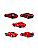 Hot Wheels Ferrari Patch 5 Vermelho - 5-Pack - 2026 - Imagem 4